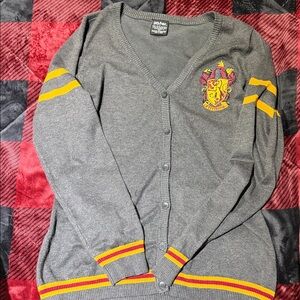 Warner Bros. Gray and Red Harry Potter Cardigan